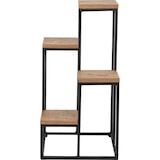 thumbnail of Metalen Plantentafel met Houten Etagères - 34 x 34 x 67 cm - Plantenrek - Tuin Etagere - Plantenzuil - Vierkant