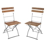 thumbnail of 2er Set Gartensessel Biergartensessel Gartenstuhl Akazienholz klappbar Balkon : 2er-Set