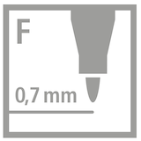 thumbnail of STABILO stylo-feutre OHPen soluble 0,7 mm noir