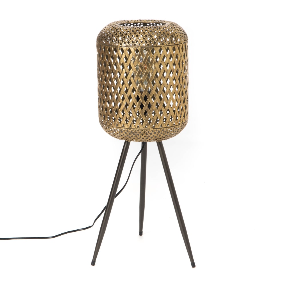 Lampe Romy petit modèle E27_40W -  Or / Doré  Métal Amadeus 26.50x26.50 cm