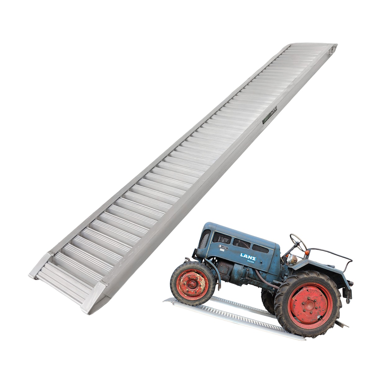 TRUTZHOLM 1x Profi Schwerlastrampe 200 cm 1000 kg Aluminium Auffahrrampe für Auto Quad Maschinen