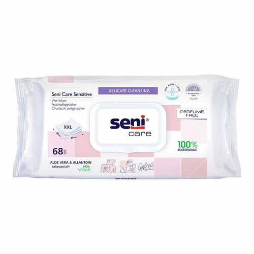 Seni Care Sensitive Feuchtpflegetücher, 1Packung = 68 Stück