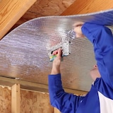 thumbnail of Isolation thermique réfléchissante 100% aluminium et bulles (AU MÈTRE) Largeur 1,20m + Bande aluminium (10m). Chaleur et froid