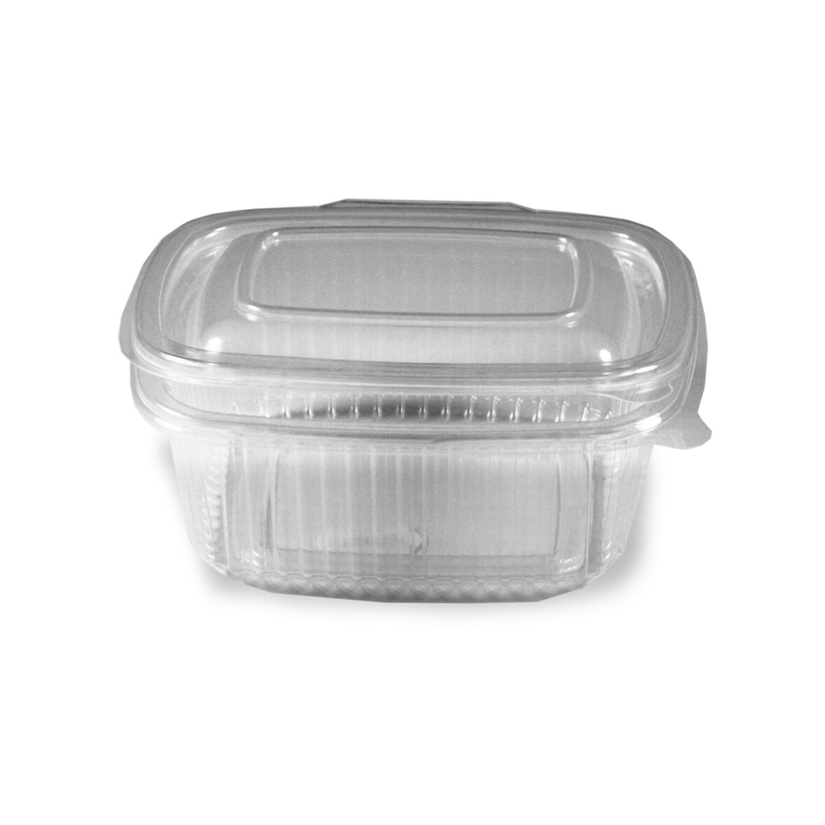 50x Feinkostbecher klar mit angehängtem Deckel 500 ml PP