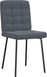 thumbnail of vidaXL Esszimmerstühle 2 Stk. Dunkelgrau Samt