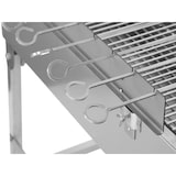 thumbnail of METRO PROFESSIONAL Holzkohlegrill Zondaro, 58 x 31 cm, mit drehbares Spießsystem, Edelstahl, silber