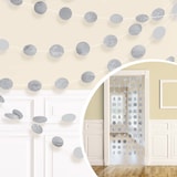 thumbnail of 6 Glitzer Girlanden silber