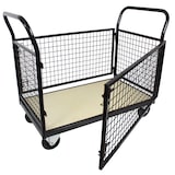 thumbnail of Gitterwagen Plattformwagen 500 kg 119x67x107cm Vierwandwagen Transportwagen Gitterrollwagen Bremse