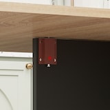 thumbnail of HOMCOM mesa plegable de comedor mesa de cocina plegable con ruedas alas abatibles y estantes mesa plegable para 4-6 personas 75x140x74 cm natural