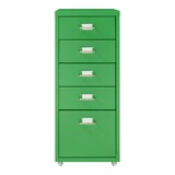 thumbnail of Helloshop26 - Armário/módulo de escritório com rodízios e 5 gavetas 69 x 28 x 41 cm verde maçã 03_0009109