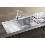 thumbnail of BLANCO DIVON II 45 S-IF Flachrandspüle Edelstahl Seidengl. Becken links Excenter