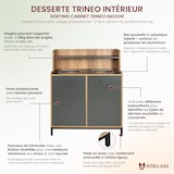 thumbnail of Mobiliara - Meuble de tri Trineo -  Interieur - Mdf finition stratifiée-  2 Bacs 70 Litres
