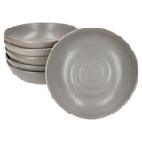 thumbnail of CLAY GRAU 6er Set Suppenteller 420ml Steingut grau Bowl tief Salat Pasta