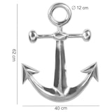thumbnail of Maritime Dekoration Anker Maritim Deko Aluminium Schiffsanker Bootsanker Wand