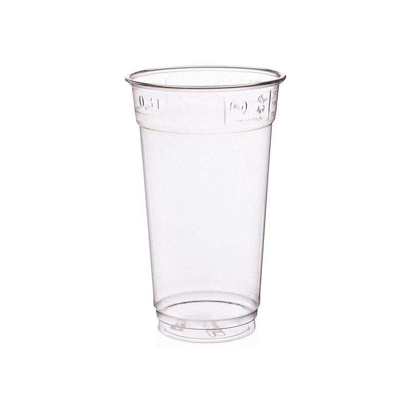 1250x Trinkbecher PET Tulip 200 ml H 9 cm Ø 7,8 cm transparent