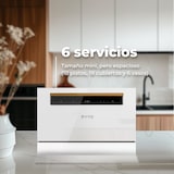 thumbnail of Lavavajillas EVVO Mini D, 6 Cubiertos, 8 Programas, Blanco, Ancho 550 mm
