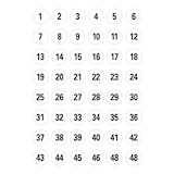 thumbnail of HERMA Zahlenetikett 4124 12mm 1-240 Papier 240 St./Pack.