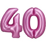 thumbnail of Partyset 40. Geburtstag Deko Geburtstagsdeko Deko pink rosa schwarz Frau Zahl