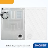 thumbnail of Exquisit Wäschetrockner 7kg, Trockner, Startzeitvorwahl, Knitterschutz, Ablufttrockner, 15 Programme, Kindersicherung, Energieklasse G, TAE70-70 weiss