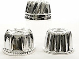 thumbnail of Teelicht Teelichthalter Kuchen Backform Gugelhupf silber 3er Set