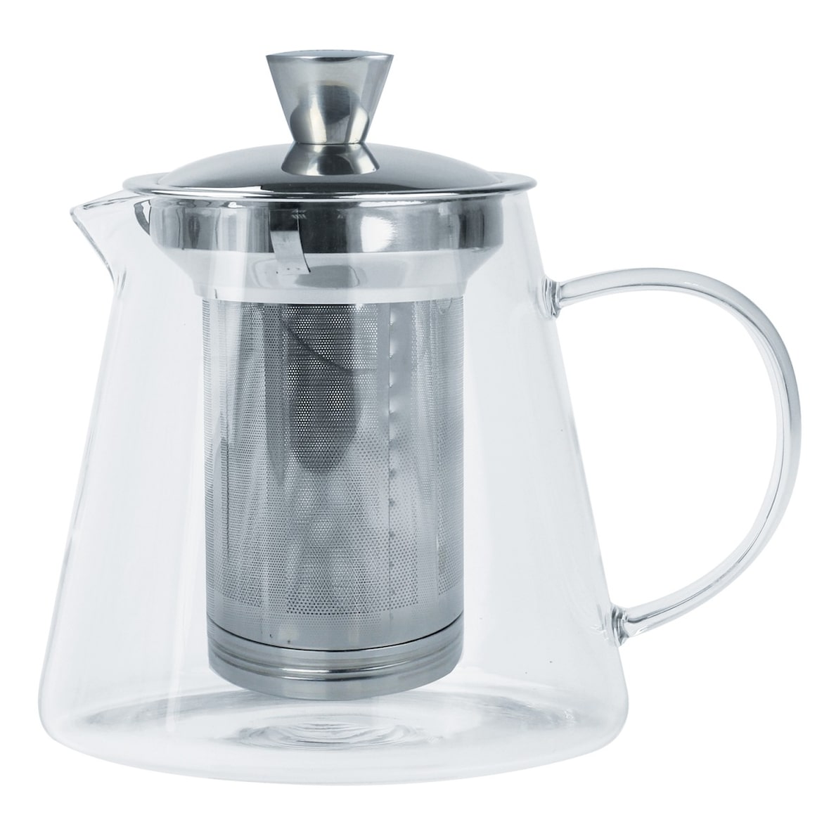Oolong - théière en verre avec filtre dévissable inox, 1.2L