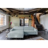 thumbnail of KAWOLA Sofa LAISKA Ecksofa Cord hellblau Longchair links