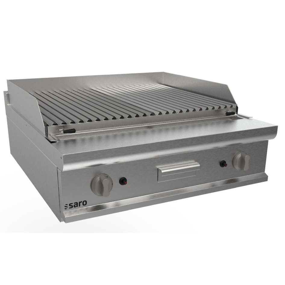 Parrilla de piedra volcánica Saro de 800 mm, modelo Lq/Bs2Bb
