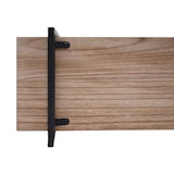 thumbnail of Estante de pared HWC-K78, estante colgante estante flotante, 3 estantes madera maciza industrial 60x60x18cm ~ natural, metal negro