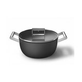 thumbnail of SMEG faitout noir mat 24cm + couvercle CSF2412BLM