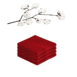 thumbnail of 4 x Handtuch 500 g/m²  50 x 100 cm Rot