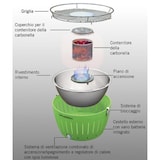 thumbnail of Lotus grill xl, barbecue grill blu da esterno, con batterie e cavo usb