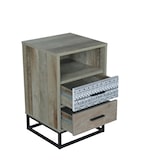 thumbnail of Möbilia Roupa de dormir | 2 gavetas, 1 compartimento aberto | MDF com réplica de filme liso | cinza-natural L39,5xP38xA62cm