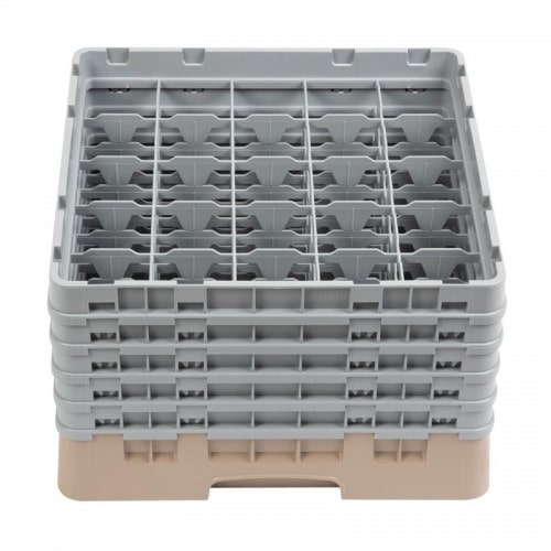Cambro Gläserspülkorb beige mit 25 Fächern max Glashöhe 25,7cm. Dieser Gläserspülkorb bietet