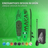 thumbnail of ECD Germany Aufblasbares SUP Board Makani 320×80×15 cm Grün – Komplettset mit Pumpe/Tragetasche/Zubehör, PVC, bis 120 kg