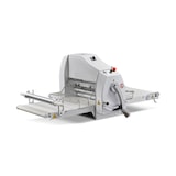 thumbnail of Sfogliatrice professionale con nastri da cm 71x50, comandi manuali, tavoli ripieghevoli lunghi cm 71, rulli di laminazione da cm 50 - mod.SF-BECO-71