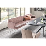 thumbnail of KAWOLA Esszimmerbank CHARME Cord rosa 206cm