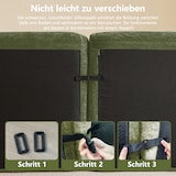 thumbnail of Merax Modulares Sofa 4-Sitzer mit Hocker, Cloud Sofa mit runden Armlehnen, Chenille weich, rahmenlos bodennah, Lounge Sofa, Grün