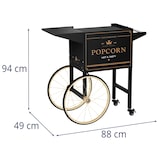 thumbnail of Royal Catering Carretto per macchina pop corn - Nero e oro