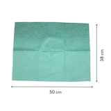 thumbnail of Grüne Welle, Universaltücher mit Textilcharakter, grün-weiß, 55 % Viskose, 45 % Polyester, ca. 50x38 cm, 100 Tücher