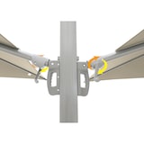 thumbnail of METRO PROFESSIONAL Ombrellone doppio quadrato, alluminio, 3 x 3 m, idrorepellente, beige/argento