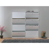 thumbnail of Escape Schuhschrank mit 8 Klappen Breite 150 cm, Höhe 148 cm weiss.