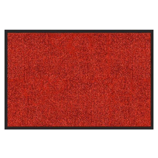 KARAT Schmutzfangmatte "Rhine XXL" - Sauberlaufmatte Fußmatte Türvorleger / 120 x 300 cm (Rot)