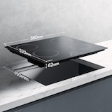 thumbnail of CIARRA inductiekookplaat 60 cm kookplaat 4-zone inbouw met 6000 W VM4BIH-E