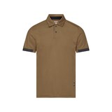 thumbnail of DASSY® Traxion Next Poloshirt, D-FX Flex, UV-Schutz UPF 50+, Mesheinsätze, 50% recyc. PES, Art. 710079 lehmbraun/anthrazitgrau L