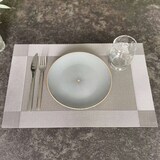 thumbnail of Intirilife 6x Platzset aus PVC in Grau - 45 x 30 cm - Tischset Tischmatte Untersetzer abwischbar hitzebeständig für Küche Esstisch