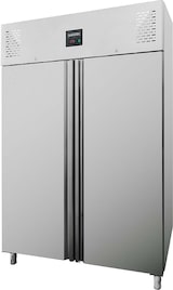 thumbnail of Frigorífico profissional de 2 portas, aço inoxidável, refrigeração a ar, GN2/1, 210 x 148 x 83cm, com fechadura, 1300L, EASYLINE 10003 Vaiotec