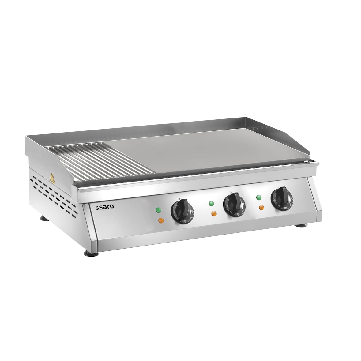 SARO Electrische grillplaat (gegroefd+glad) model FRY TOP GH 760 R