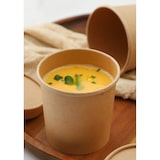 thumbnail of DeinPack 50 Suppenbecher to Go mit Deckel braun 480 ml 16oz PLA Innenbeschichtung Suppen-Becher 50 Bio Einweg-Becher mit Deckel biologisch abbaubar