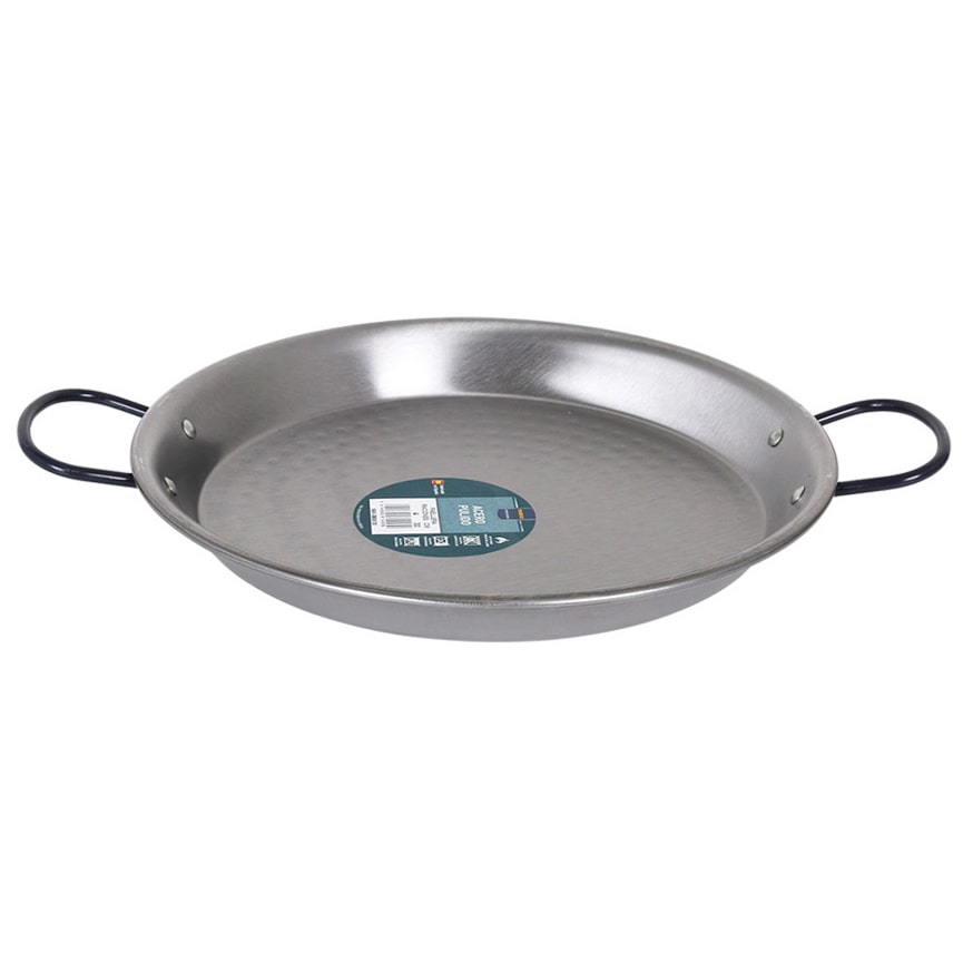 Makro Professional paella para inducción de acero pulido, 30 cm, 4 raciones