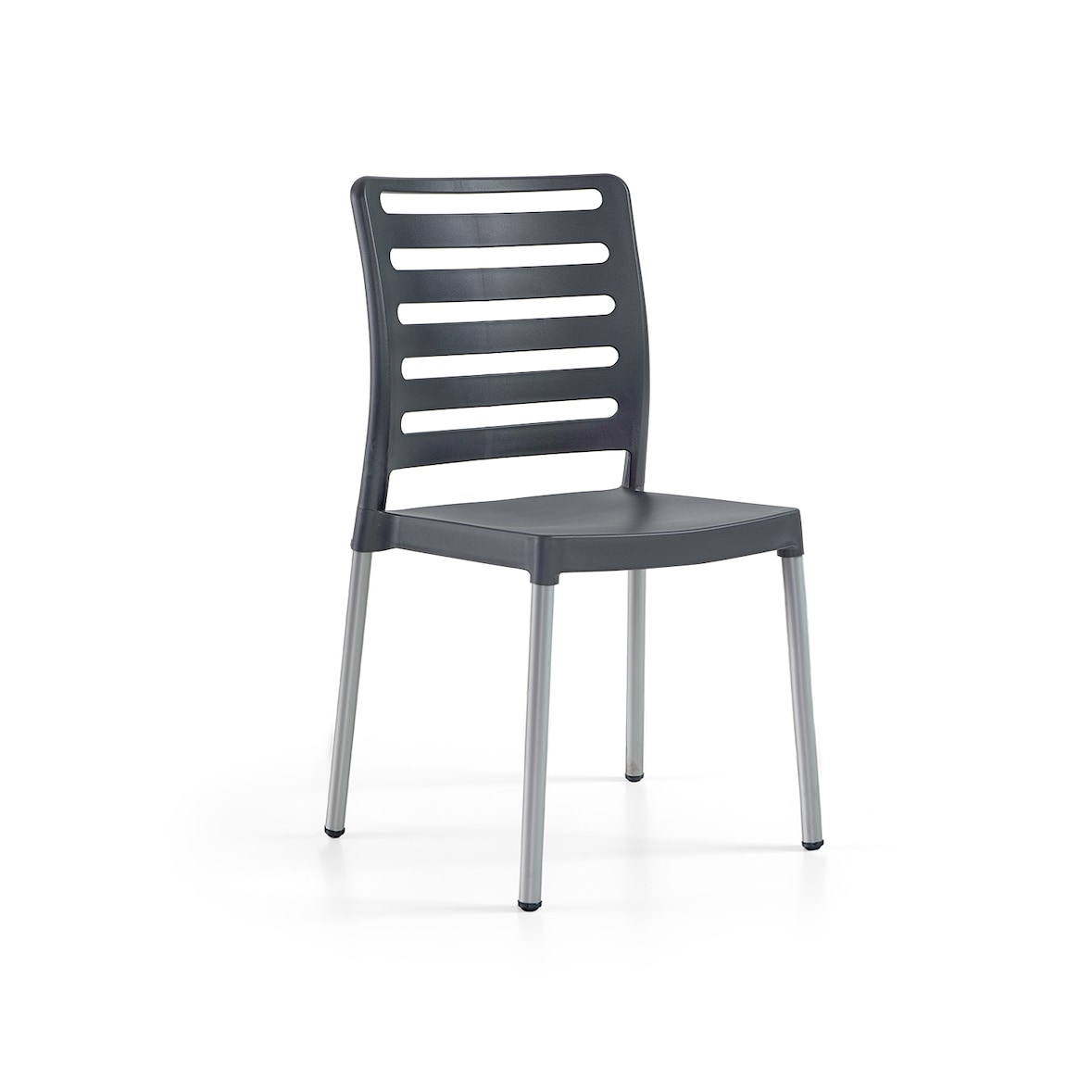 Cadeira Diva, Perna Alumínio, Pack 30 Unid. - Antracite Mr